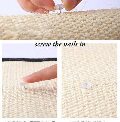 HAOZAIKEJI Cat Scratcher Mat, Heavy Duty Couch Guard, Protecting Furniture - Image 3