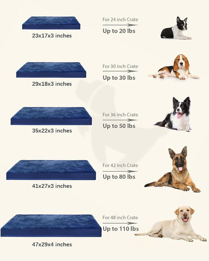 KSIIA Orthopedic Dog Crate Bed Waterproof Dog beds - Image 6