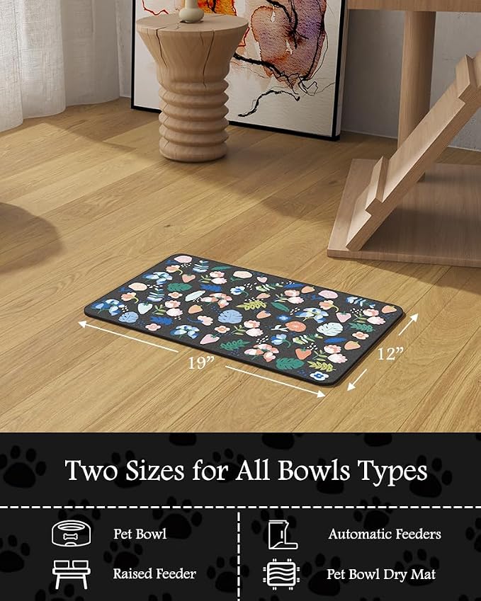 Pet Feeding Mat-Absorbent Dog Mat - Image 7