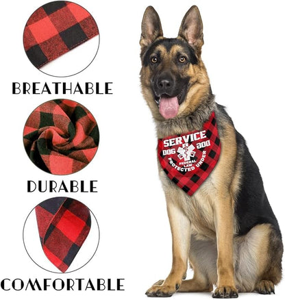 Dog Bandana, Therapy Dog Please Pet Me with, Dogs Scarf Classical Printing - Image 3