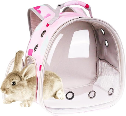 Portable Small Animal Backpack Travel Breathable Pet Carrier Bag Cages by LightUpYourPetsLife