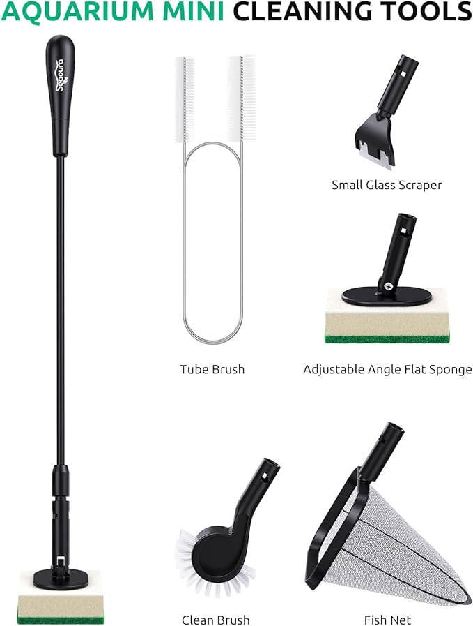 Aquarium Algae Scraper, Small Fish Tank Cleaner - Image 6