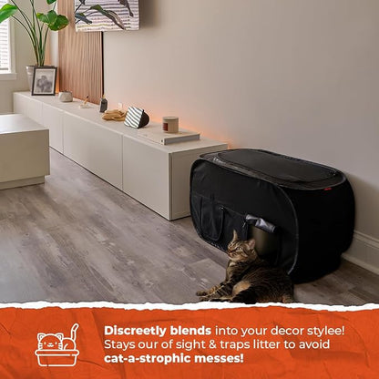 Cat Litter Box Enclosure, Dog Proof, Discreet and Hidden Litter Box, Kitty - Image 7