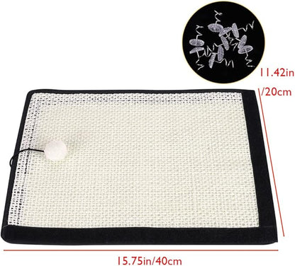 HAOZAIKEJI Cat Scratcher Mat, Heavy Duty Couch Guard, Protecting Furniture - Image 5