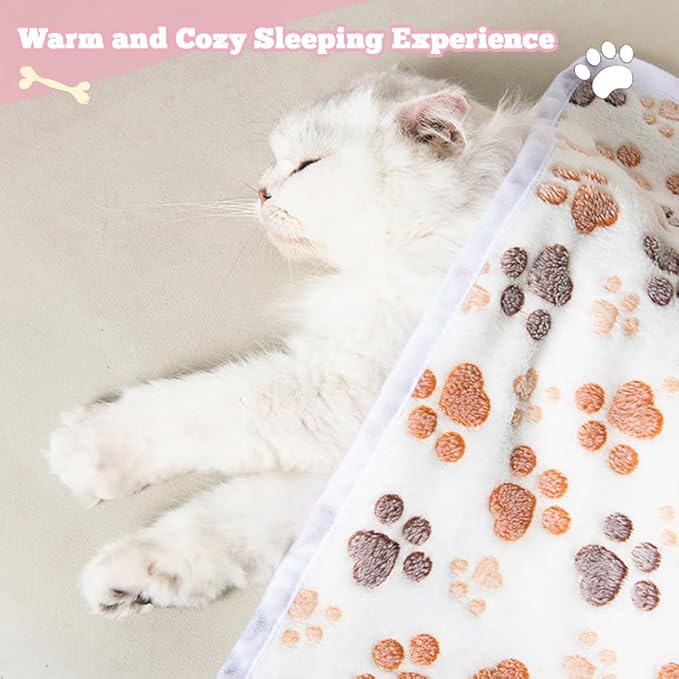 12 Pcs Small Dog Blanket Fleece Puppy Blankets Washable Pet Blankets - Image 4