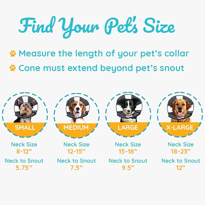 ZenPet Recovery Cone E-Collar for Dogs & Cats – Soft, Comfortable, Safe & - Image 4