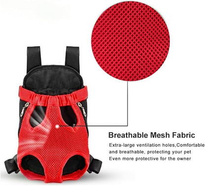 Dog Carrier Backpack, Adjustable Puppy Front Carrier Backpack, Ventilated Dog - Image 4
