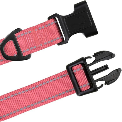 TagME Small Dog Collars, Adjustable Reflective Nylon Pet Collar - Image 3