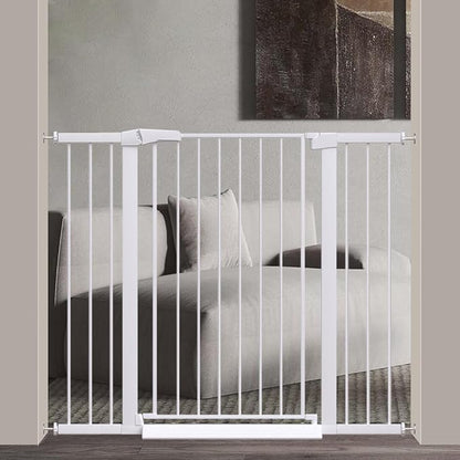 Fairy Baby 38" Extra Tall Pet Gate, 29.5"-48.8" Extra Wide Long Baby Gate by FairyBaby