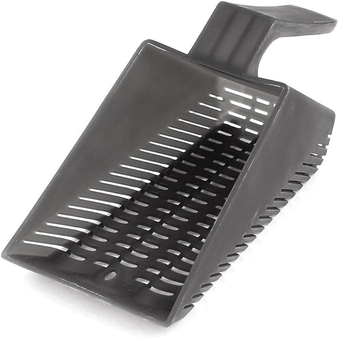 XMHF Aquarium Fish Tank Garden Sand Scraper Cleaning Pan Scoop Shovel Gray by XMHF