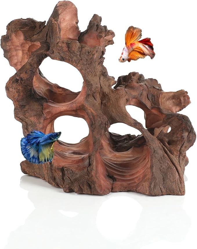 Natural Wood Aquarium Cave Betta Fish Hideout by Unknown