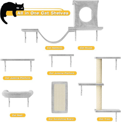 NUNU LAB Cat Wall Shelves, Indoor Cat Furniture - Image 7