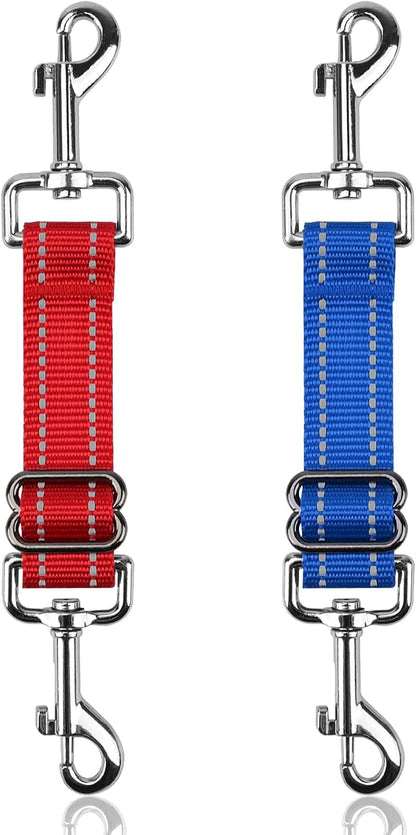 YUEPET Dog Safety Collar Clips 2 Pack Adjustable Prong Collar Backup Clips by YUEPET