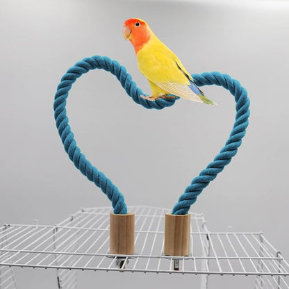 2 Pack Bird Rope Perch & Swing, Bird Cage Stand Pole Accessories, Climbing Toy - Image 4