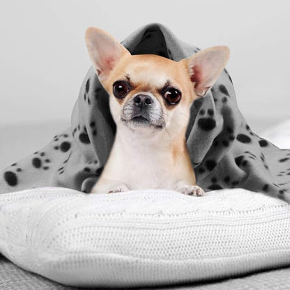 Comsmart Dog Blankets for Small Dogs, 6 Pack Puppy Blanket Cute Paw Print Pet - Image 5