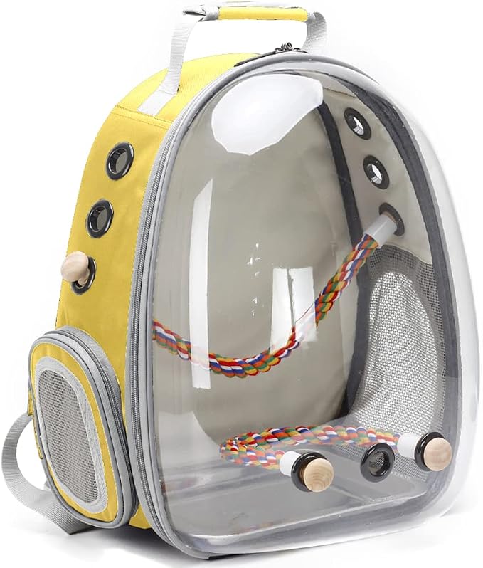 Bird Traval Carrier Cage, Vet Transport School Bag by halinfer