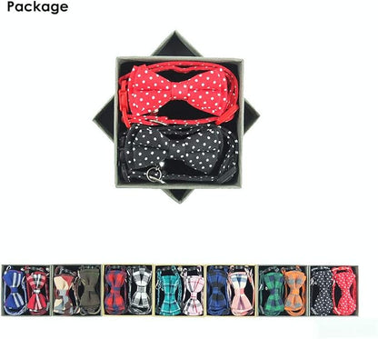 Cat Collar with Bell and Bow Tie, Breakaway Clasp Cute Dots Kitty Kitten Collar - Image 2