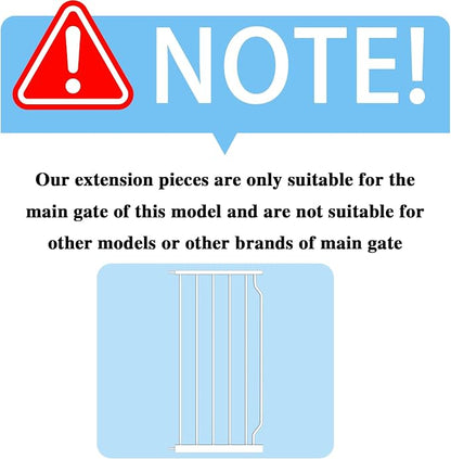 Extra Wide Baby Gate 14.17in Wide Extensions Walk Through Baby Gate Pressure - Image 2