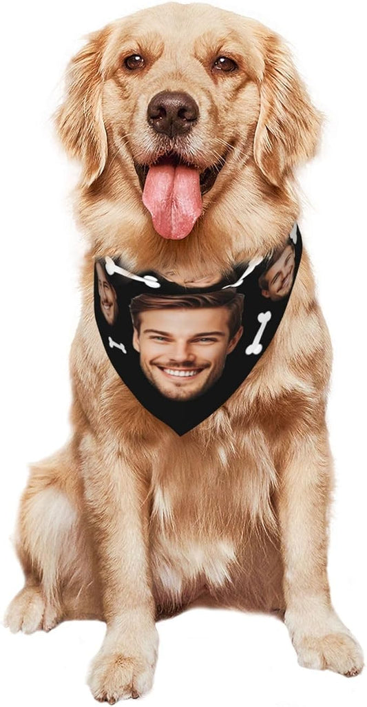 Custom Dog Bandana for Cat Dog Pet Add Your Design Personalized Neckwear - Image 2