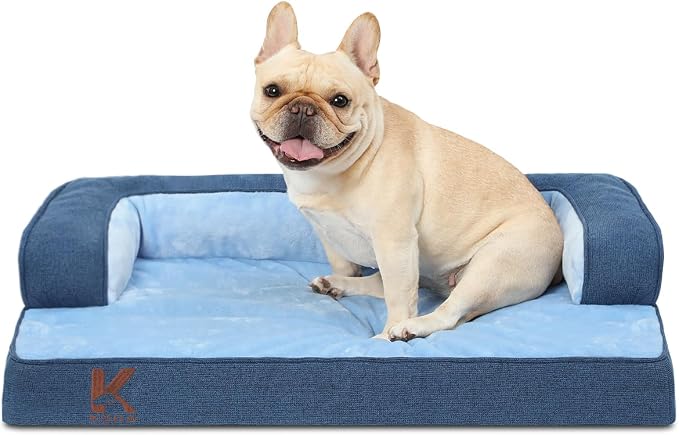 KSIIA Washable Dog Bed Large Sized Senior Dog, Orthopedic Warm Soft Pet Sofa by KSIIAPetProducts