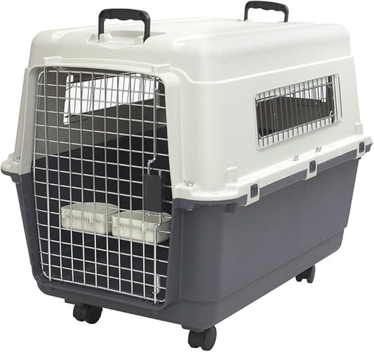 SportPet Airline Compliant LARGE 28.75" Travel Dog Kennel-Durable Plastic by SportPetDesigns