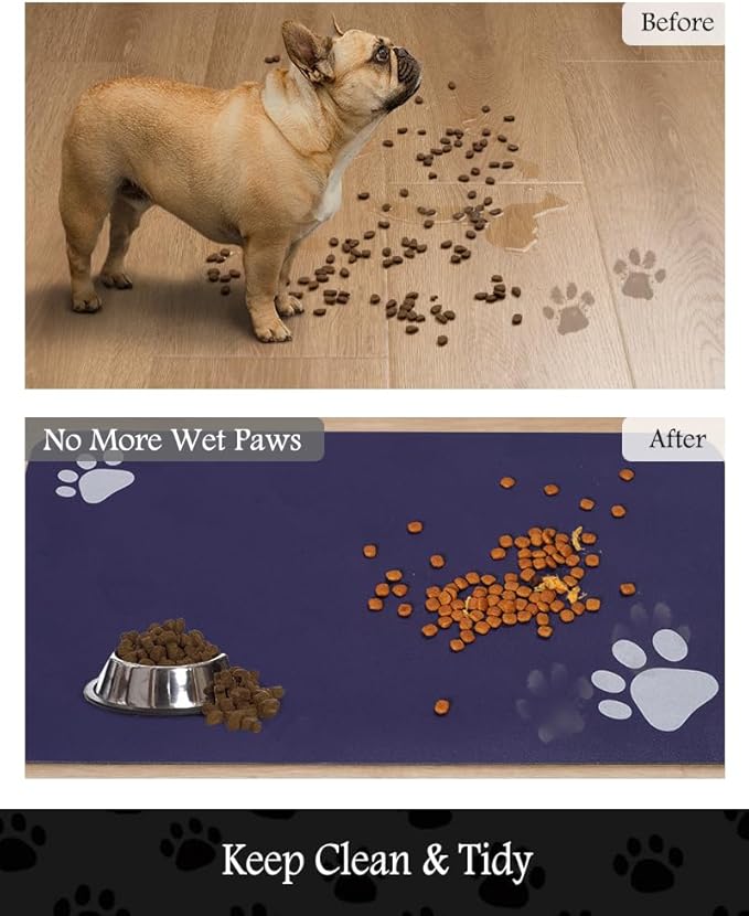 Pet Feeding Mat-Absorbent Dog Mat - Image 3