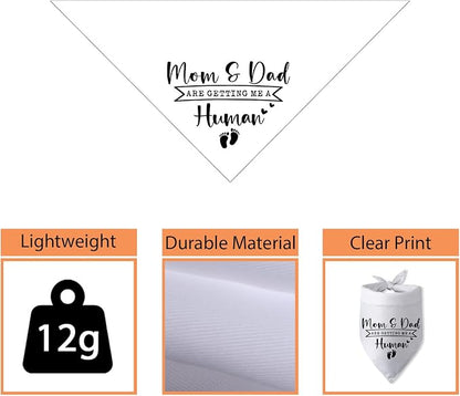 Mom & Dad are Getting Me a Human Dog Bandana Pregnancy Announcement - Image 3