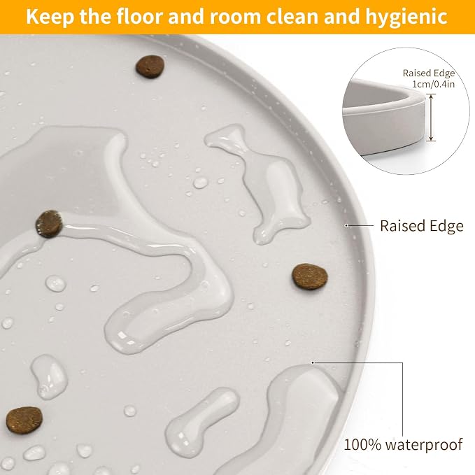 Ptlom Dog Food Mat Anti-Slip Dog Bowl Mats - Image 5