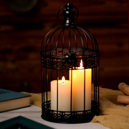 Sliner 4 Pcs Birdcage Candle Holder Valentine Decorative Bird Cages - Image 6