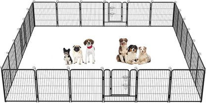 BestPet | Dog Playpen | 32 Inch, 24 Panels | Heavy Duty Metal Pet Exercise Pen by BestPet