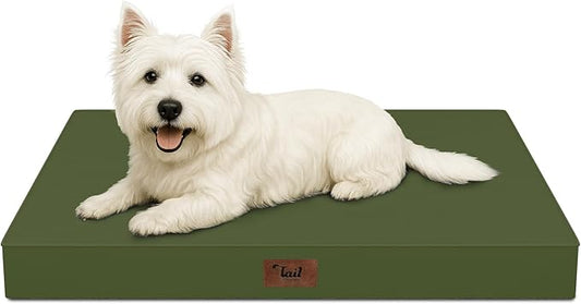 Outdoor Dog Bed for Small Dogs & Cats, Waterproof Dog Crate Mat Orthopedic Egg by TailStories