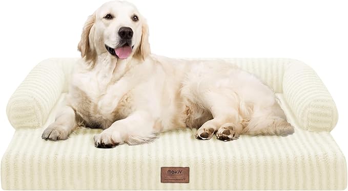 Dog Beds Large Size Dog, Waterproof Memory Foam Large Dogs Bed by Mekiy