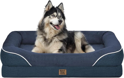 Washable Orthopedic Large Dog Bed by ChezPaw