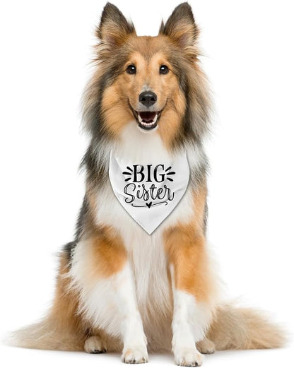 Big Sister Dog Bandana, Pet Triangle Scarf, Pet Bandana - Image 2