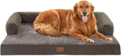 Orthopedic Dog Beds for Extra Large Dogs, Waterproof Egg Crate Foam XL Dog Bed by CasaPaw