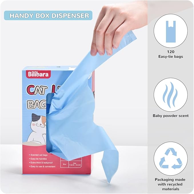 Cat Litter Bags, Ultra Thick, Leak-Proof, Disposable, 15 Liters Capacity - Image 4