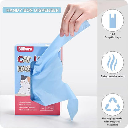 Cat Litter Bags, Ultra Thick, Leak-Proof, Disposable, 15 Liters Capacity - Image 4