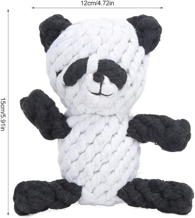 Pet Cotton Rope Biting Chewing Molar Toy, Cartoon Animal Shape & Pure Manual - Image 7