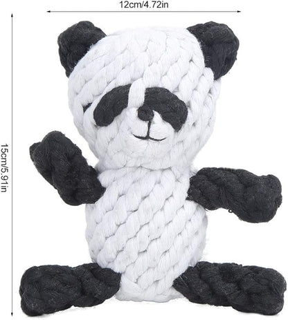 Pet Cotton Rope Biting Chewing Molar Toy, Cartoon Animal Shape & Pure Manual - Image 7