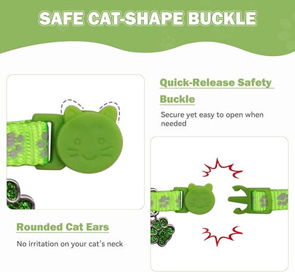 4PCS Breakaway Cat Collars, Reflective Cat Collar - Image 4