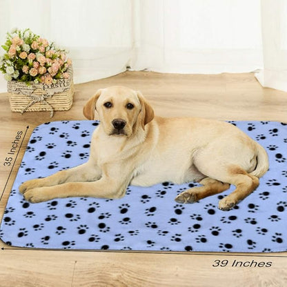 Comsmart Dog Blankets for Small Dogs, 6 Pack Puppy Blanket Cute Paw Print Pet - Image 5