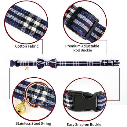Yizepet Dog Collar with Bow Tie- Adjustable pet Collar - Image 4