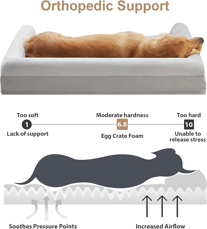 BFPETHOME Dog Beds for Large Dogs, Orthopedic Dog Bed for Medium Large Dogs - Image 2