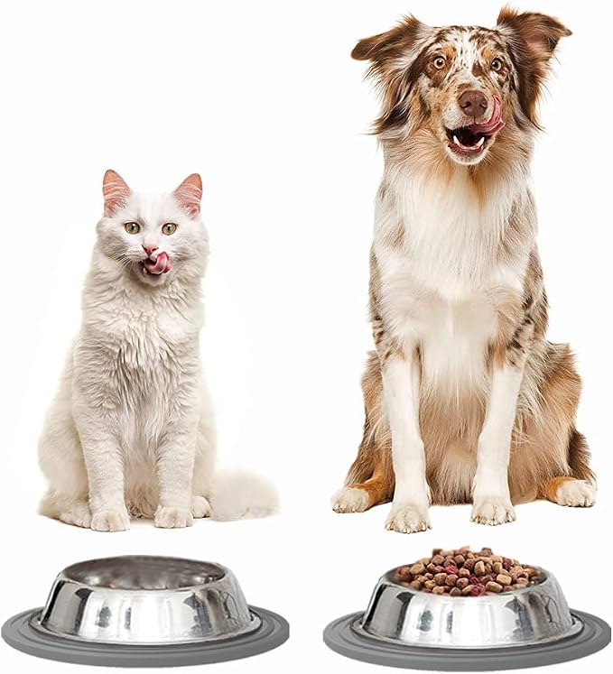 2 Pack Silicone Pet Food Mat, Small Rubber Mat - Image 7