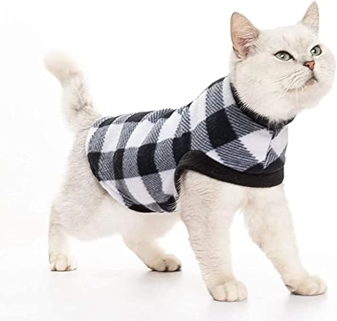 EXPAWLORER Plaid Cat Sweater by EXPAWLORER