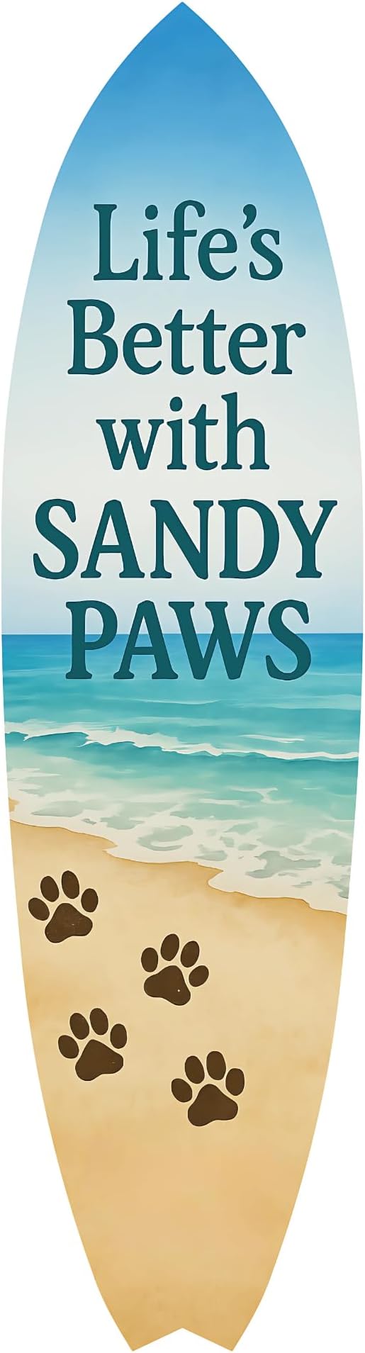 JennyGems Outdoor Decorative Surfboard Wall Art, Pet Wall Decor - Image 5