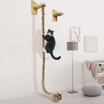 Cat Climbing Rope All-Mounted Scratching Posts Cat Tree by netsTribe