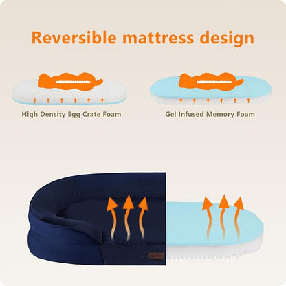 Dwanton Orthopedic Dog Bed for Large Dogs - Image 3