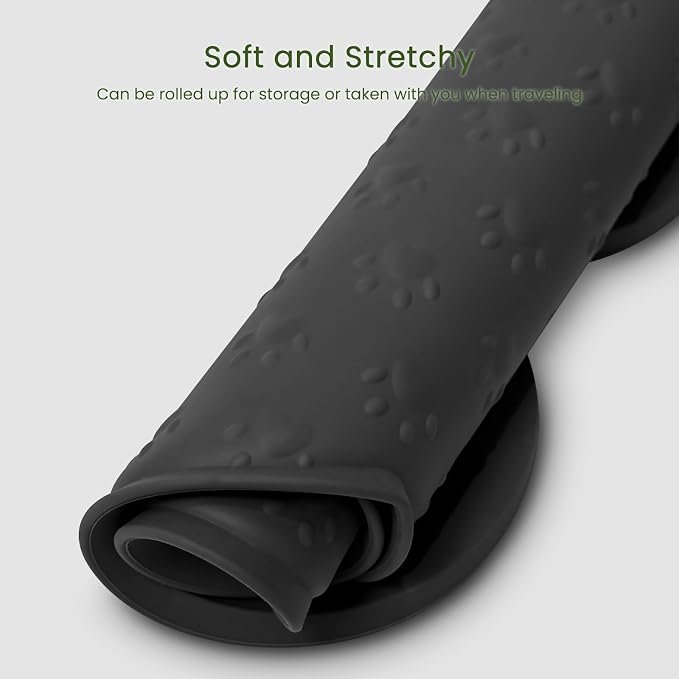 Dog Food Mat Anti-Slip Silicone Dog Bowl Mat Thicker Pet Placemat Waterproof - Image 7