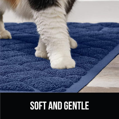 GORILLA GRIP Cat Litter Box Mat, Water Resistant, US Designed Kitty Litter - Image 8